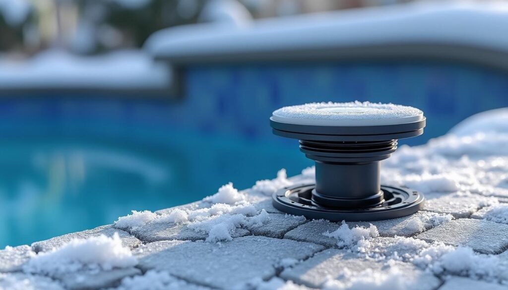 découvrez le gizzmo d'hivernage, l'accessoire économique à 5€ qui protège votre skimmer contre les dégâts causés par le gel pendant l'hiver.