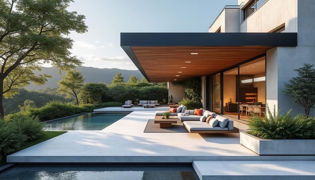 découvrez les règles légales de la 'vue droite' concernant une terrasse surplombant le jardin du voisin pour éviter les conflits et respecter la vie privée.