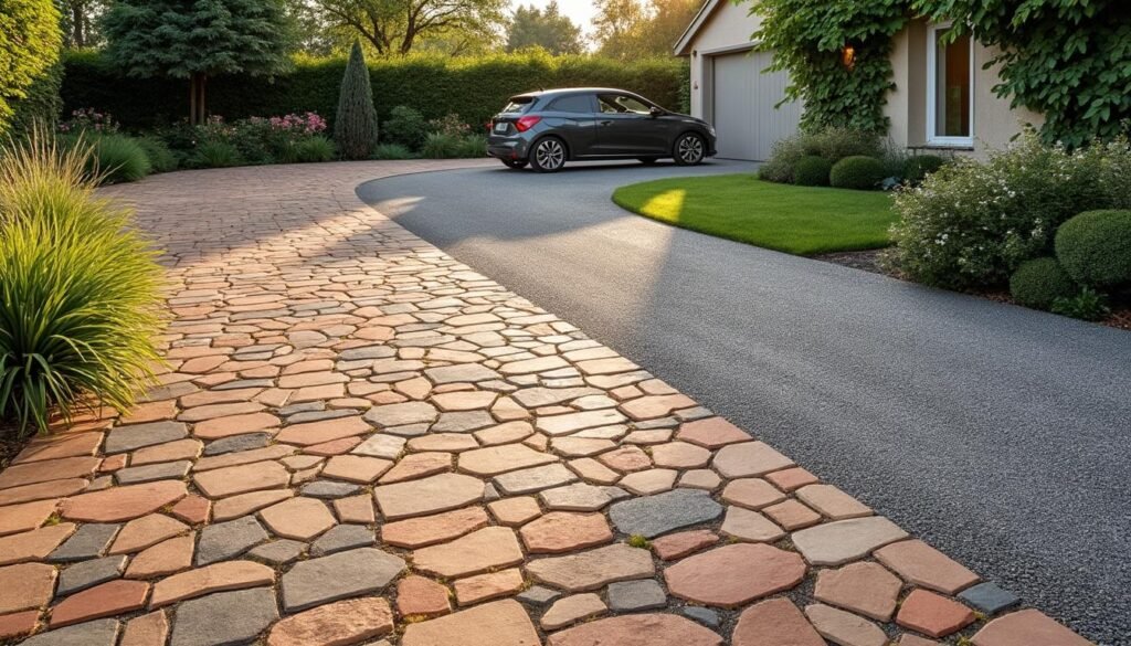 découvrez les avantages du béton désactivé et du pavage pour choisir le revêtement idéal d'une allée carrossable durable et esthétique.