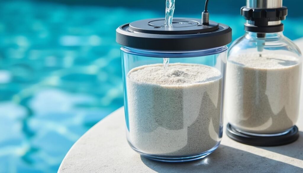 découvrez comment utiliser decalcit filtre de bayrol pour détartrer efficacement votre sable sans le remplacer, et ainsi prolonger la durée de vie de votre filtre de piscine.