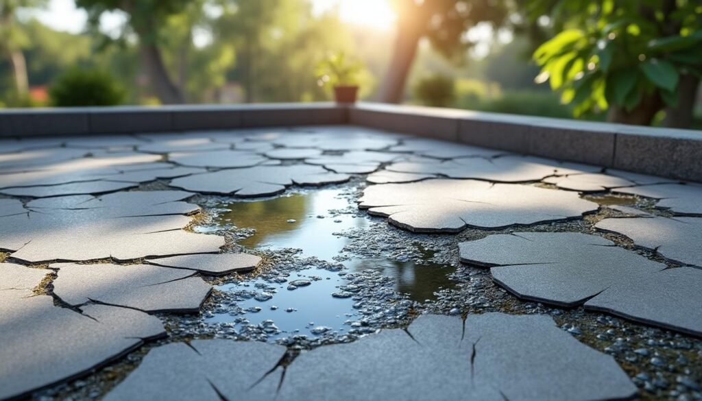 découvrez les signes révélateurs d'une étanchéité de terrasse défaillante et apprenez quand agir pour prévenir les dégâts des eaux.