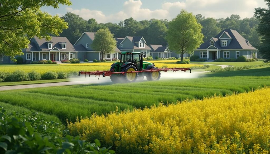 découvrez les règles strictes sur l'interdiction de pulvérisation de pesticides près des habitations pour protéger la santé des riverains et préserver l'environnement.