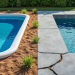 découvrez quelle piscine, coque ou béton, offre la meilleure résistance aux mouvements de terrain pour assurer durabilité et sécurité.
