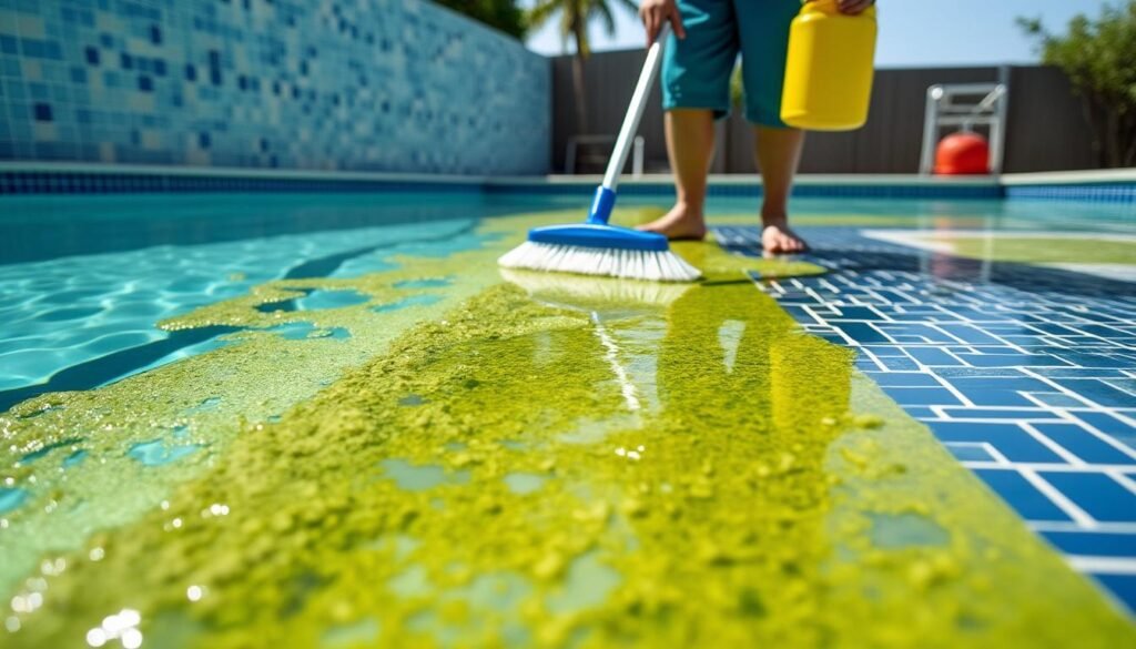 découvrez des méthodes efficaces pour éliminer les algues moutarde de votre piscine lorsque le chlore ne suffit plus. conseils pratiques et solutions naturelles pour retrouver une eau claire.