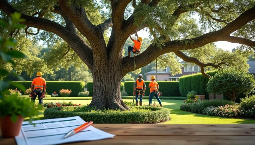 découvrez les prix moyens pour l'élagage des grands arbres et les assurances indispensables à connaître pour une intervention sécurisée et conforme.