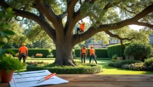 Élagage des grands arbres : les prix moyens et les assurances nécessaires.