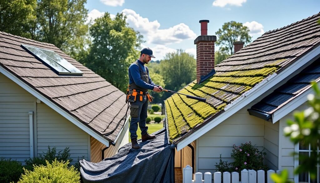 découvrez les précautions essentielles pour entretenir votre toiture et éviter que la mousse ne tombe chez le voisin. conseils pratiques pour un nettoyage efficace et respectueux.