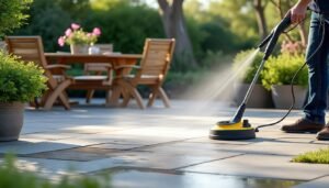 Nettoyage haute pression : comment ne pas abîmer vos dalles de terrasse.