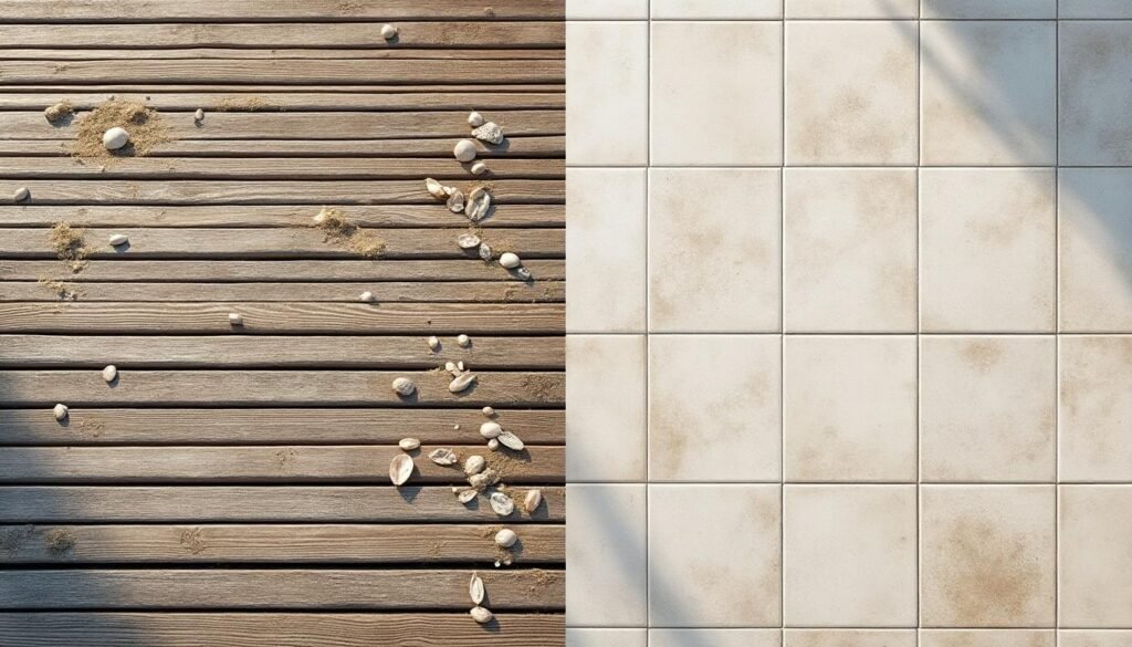 découvrez quelle option entre la plage en bois et le carrelage nécessite le plus d'entretien sur une période de 10 ans pour faire le meilleur choix pour votre espace extérieur.