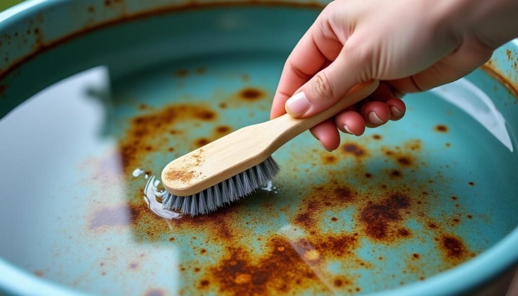 découvrez des astuces efficaces pour enlever les taches de rouille au fond de votre bassin sans avoir à vider l'eau, grâce à des méthodes simples et pratiques.